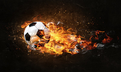 Soccer Ball on Fire