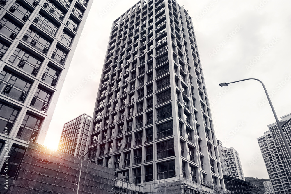 Obraz premium Commercial skyscrapers in the city