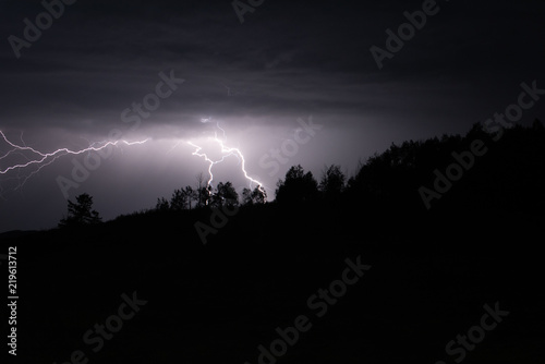 Lightning storm in the utah mountains 3
