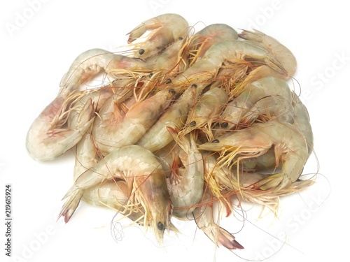 Fresh shrimp prepared 