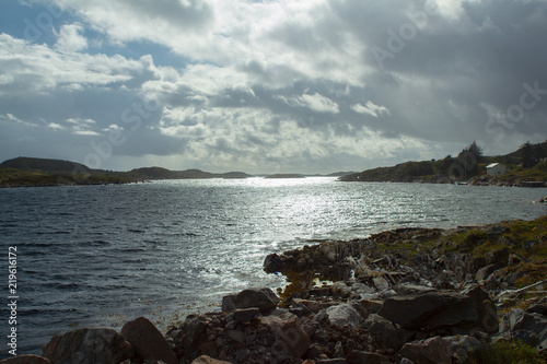 Fototapeta Naklejka Na Ścianę i Meble -  Calm Sea in Frøya, Norway