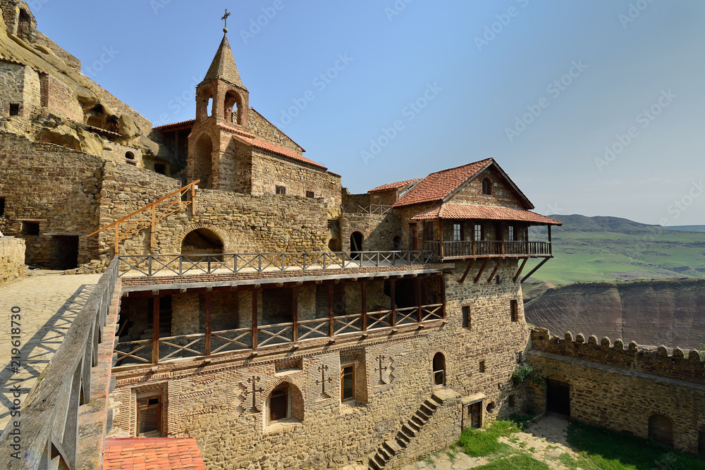 Georgia, View on the Davit Gareja monastery. Located close border with Azerbaijan.