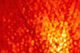 Closed up blurred red and orange color of velvet paper lantern