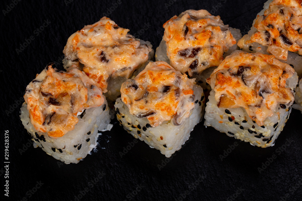 Japanese spicy sushi Japanese spicy sushi