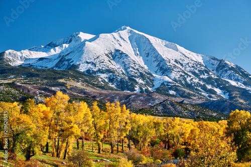 Naklejka na ścianę Mount Sopris jesień krajobraz w Kolorado
