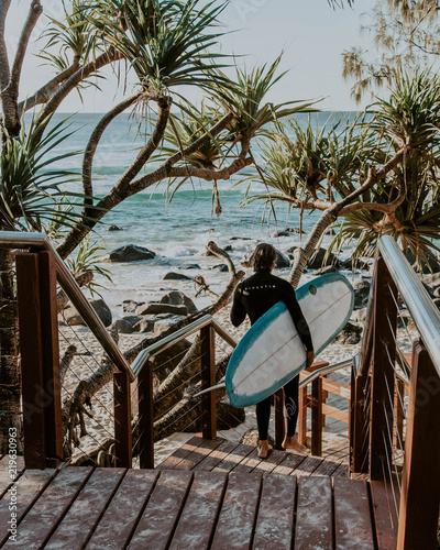 Canvas Print Snapper Rocks Coolangatta
