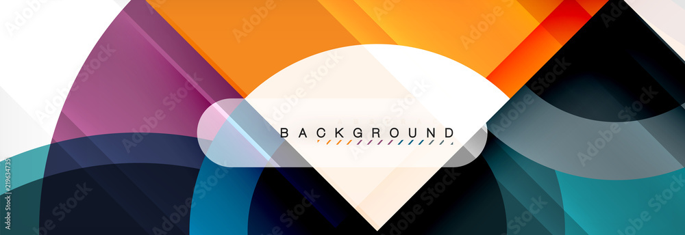 Vector circular geometric abstract background Vector circular geometric abstract background