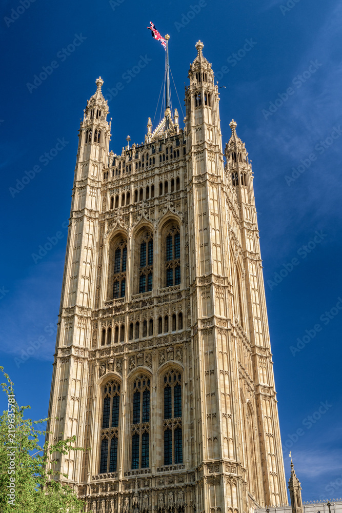 Victoria tower in London