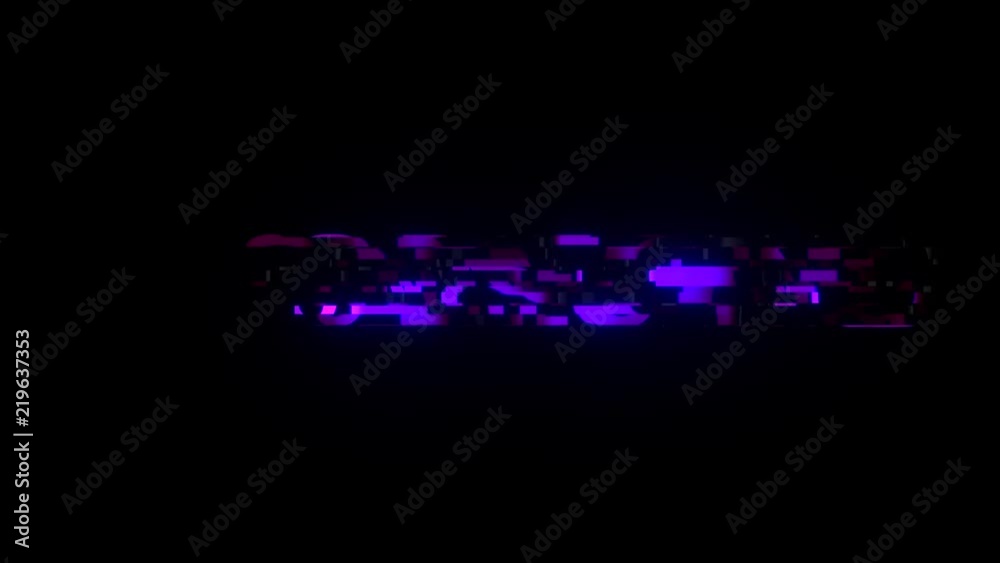 cool neon glitch CONNECTING text animation background logo seamless loop New quality universal technology motion dynamic animated background colorful joyful video