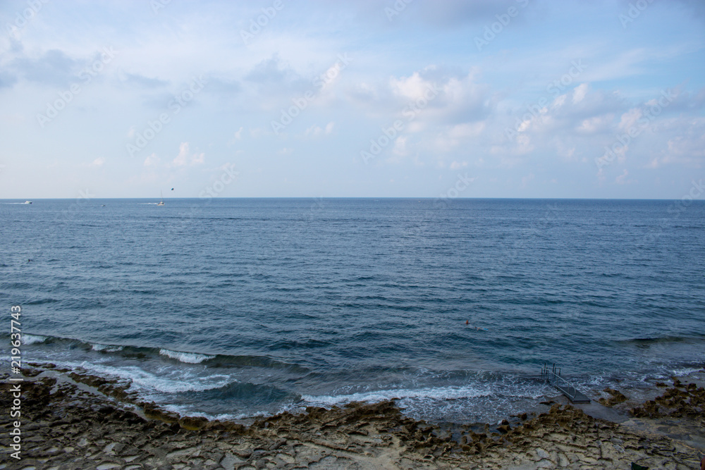 Fototapeta premium Beautiful landscape with sea and sky.