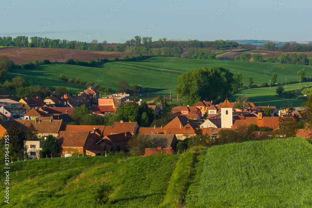 Sardive village in South Moravia, Czech Republic