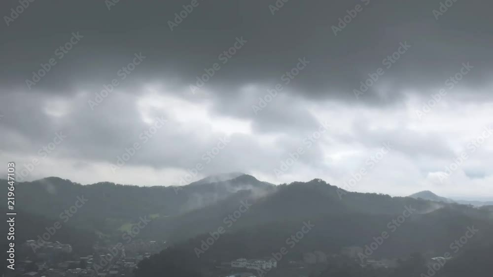 Time lapse of storm clouds moving fast Time lapse of storm clouds moving fast