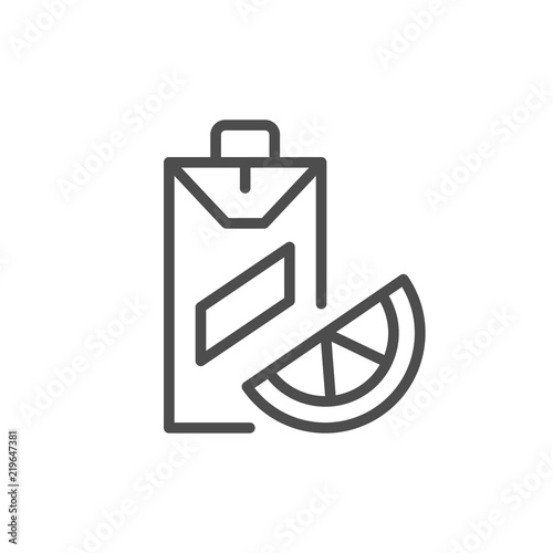 Juice line icon