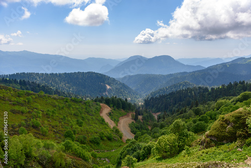 Valley in the Caucasus Mountains, Sochi, Russia © Maks_Ershov