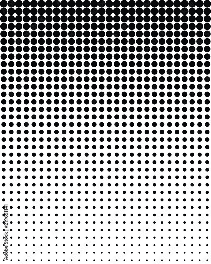 Seamless vector pattern with blend black dots, background - obrazy, fototapety, plakaty 