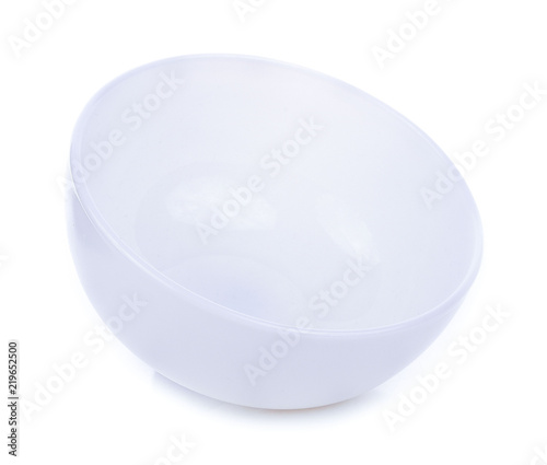 White bowl isolated on white background