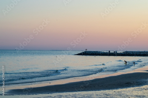 Fototapeta Naklejka Na Ścianę i Meble -  Picture of a beautiful beach in Cavallino-Treporti Venice Italy 