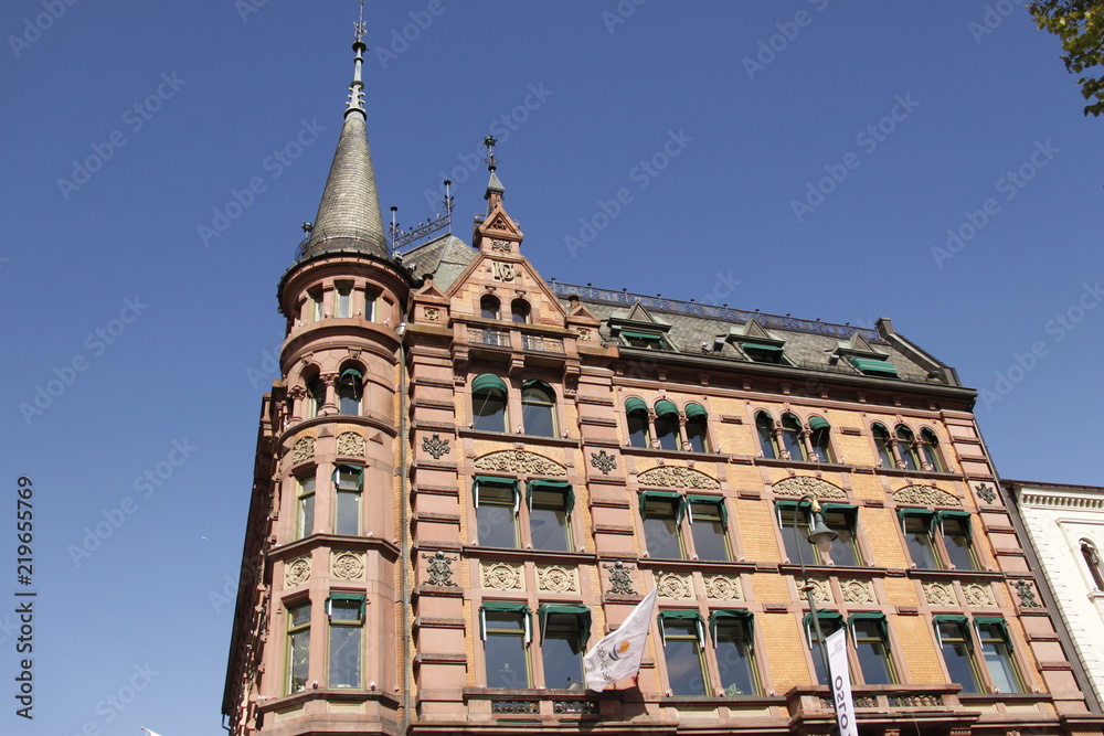 Obraz premium Immeuble ancien à Oslo, Norvège