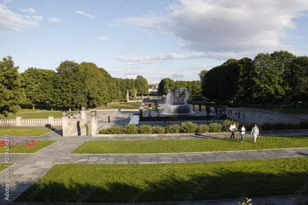 Parc de sculptures Vigeland à Oslo, Norvège	