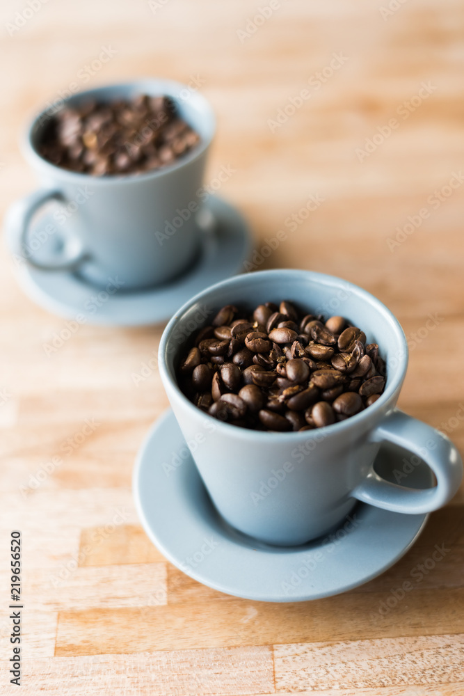 cup of coffee beans cup of coffee beans