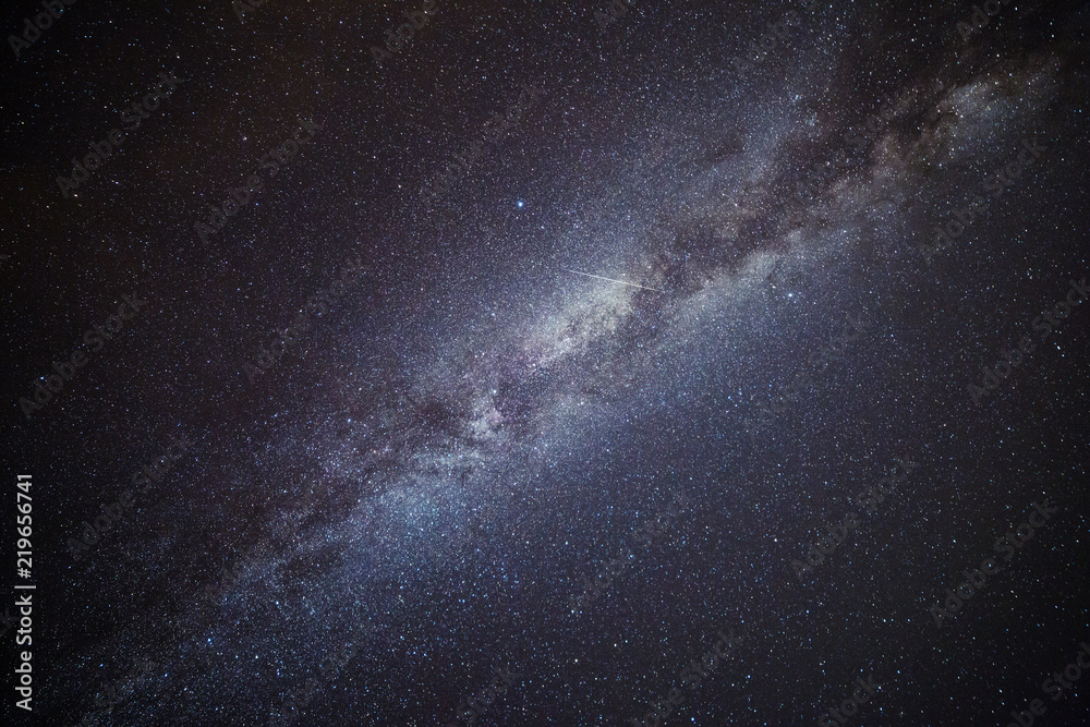 Shooting Star Crossing the Milky Way and Starry Sky Shooting Star Crossing the Milky Way and Starry Sky