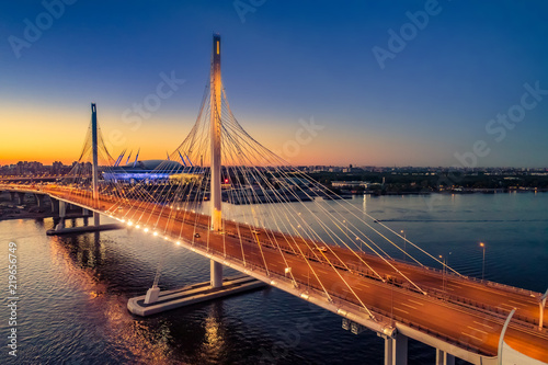 St. Petersburg. Neva River. Bridges in St. Petersburg. Streets of Petersburg. Russia. District road in St. Petersburg. Cities of Russia.