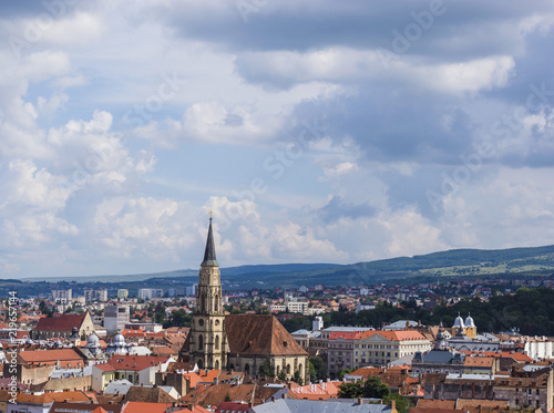 Cityscape of Cluj-Napoca, Transylvania, Romania