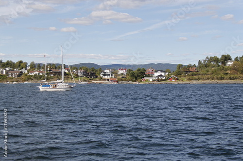 Canvas Print Fjord de Oslo, Norvège