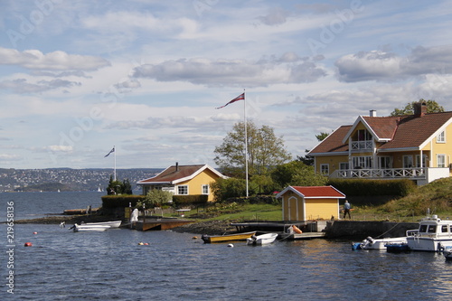 Photography Port sur le fjord de Oslo, Norvège