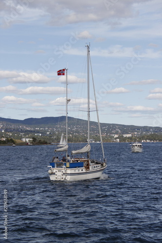 Photography Voilier sur le fjord de Oslo, Norvège