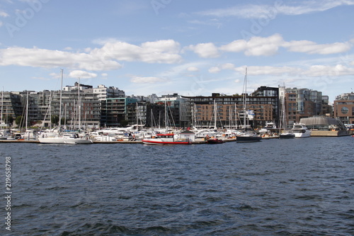 Photography Marina dans le port de Oslo, Norvège