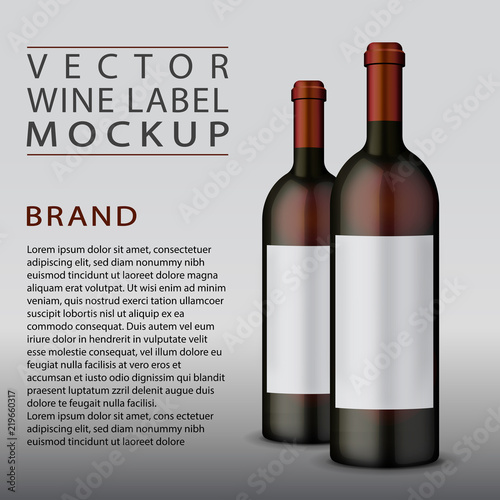 Vector wine label