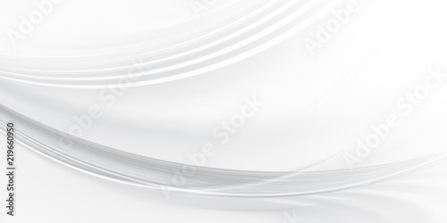 Abstract white fractal background with gray waves
