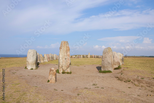 Die Steine von Ale, Ales stenar, Kåseberga, Ystad, Skåne, Schweden photo