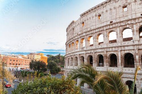 Colosseum in Rome, Italy Fotobehang