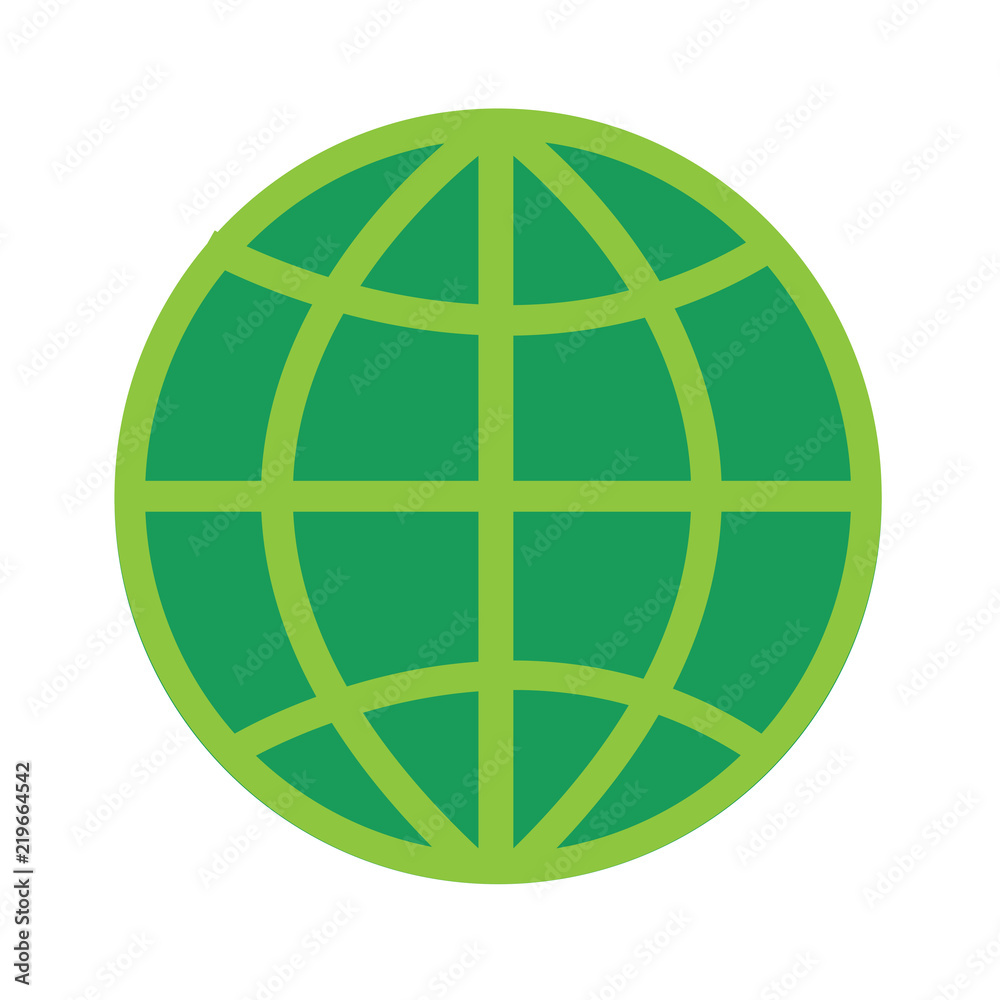 Obraz premium Globe vector icon