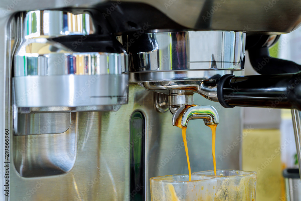 Process of preparation of coffee, a closeup. Process of preparation of coffee, a closeup.