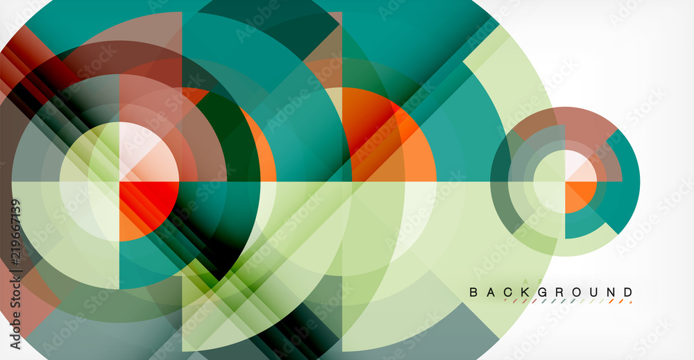 Vector circle abstract background