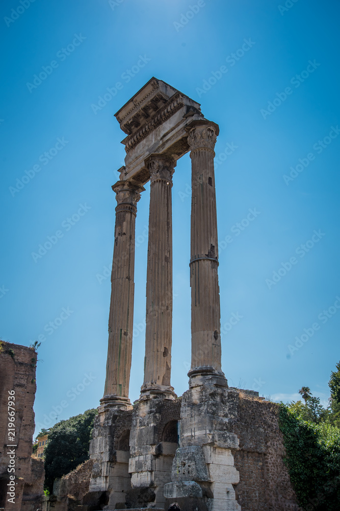 Three Column Roman Ruin 