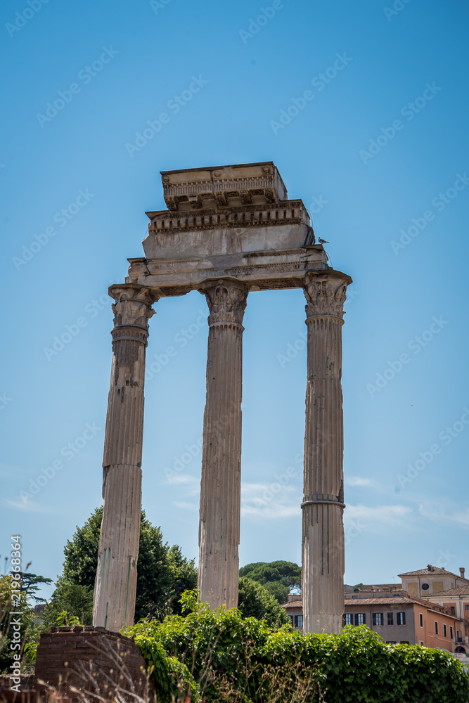 Three Column Roman Ruin 