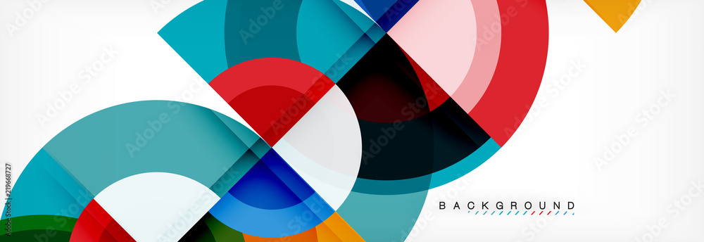 Vector circular geometric abstract background Vector circular geometric abstract background