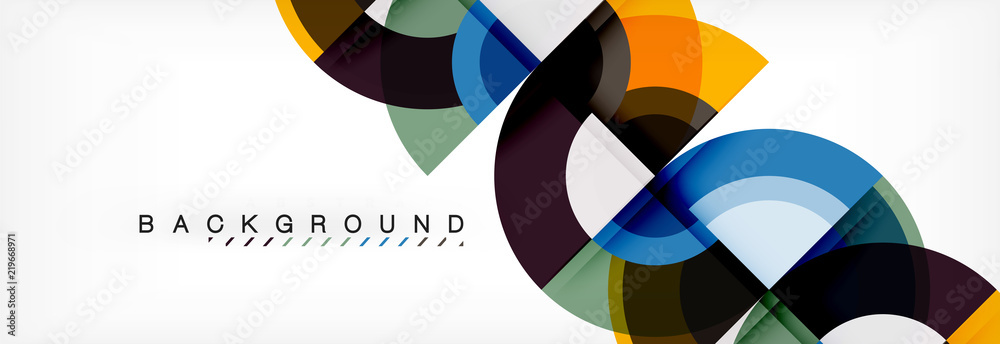 Vector circular geometric abstract background Vector circular geometric abstract background
