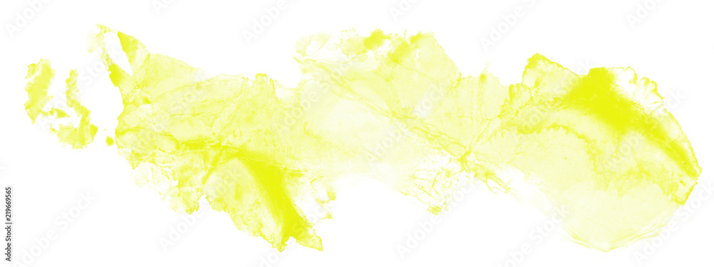 Obraz premium Abstract watercolor yellow bright spot