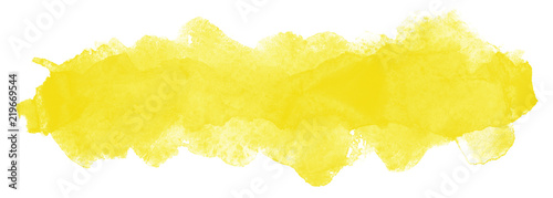 Abstract watercolor yellow bright spot strip design element © Alex