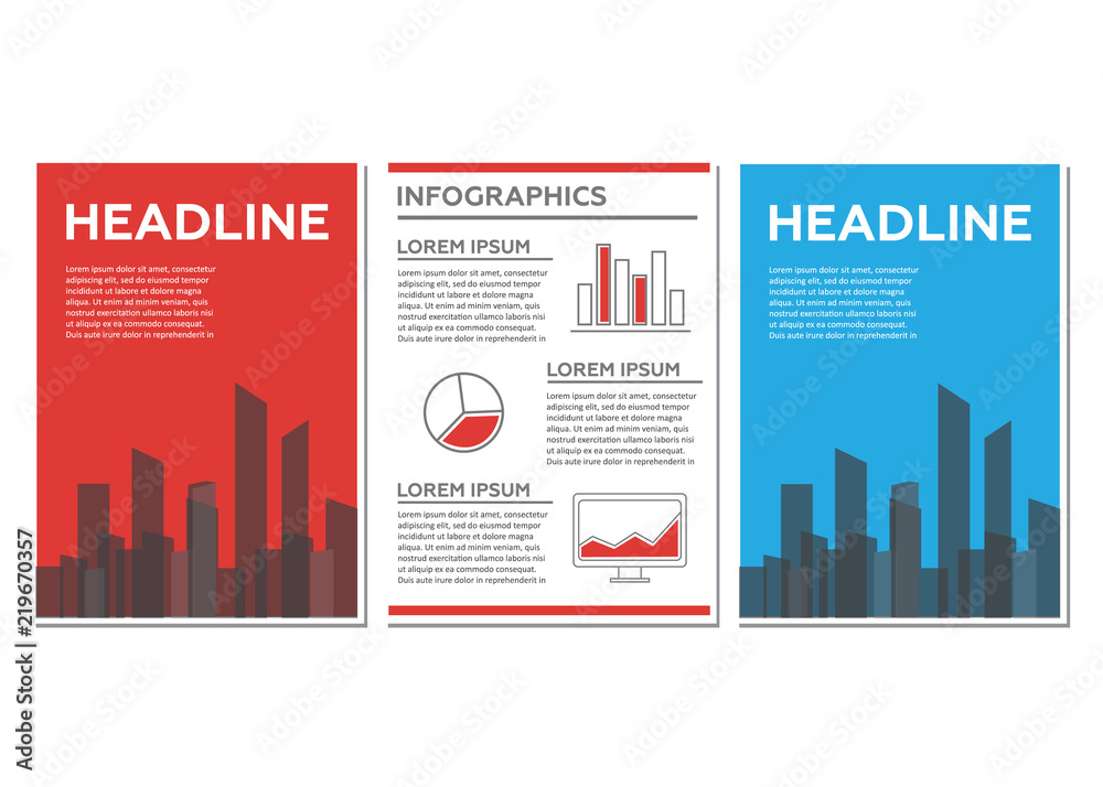 Creative Brochure Template Design with infographic chart. Flyer abstract template Creative Brochure Template Design with infographic chart. Flyer abstract template