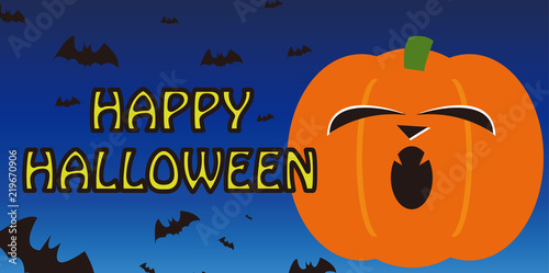 ハロウィン　秋　10月