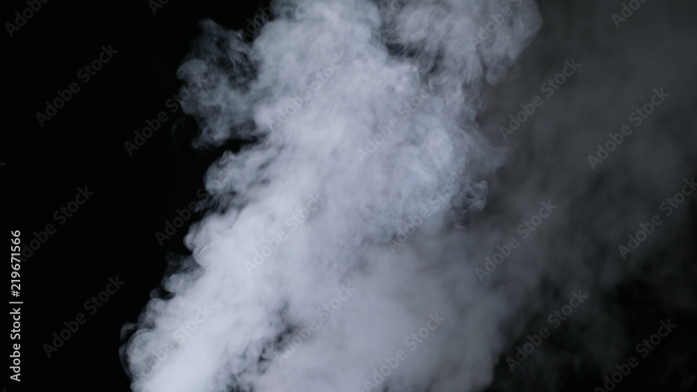 Fototapeta premium Realistic dry smoke clouds fog overlay perfect for compositing into your shots. Simply drop it in and change its blending mode to screen or add.