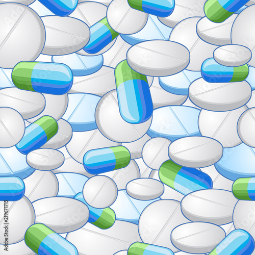 Pattern of painted medical pills