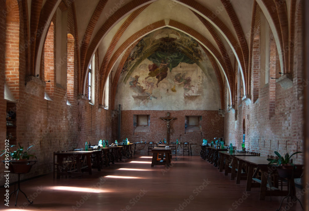 View of canteen of friars of Chiaravalle monastery