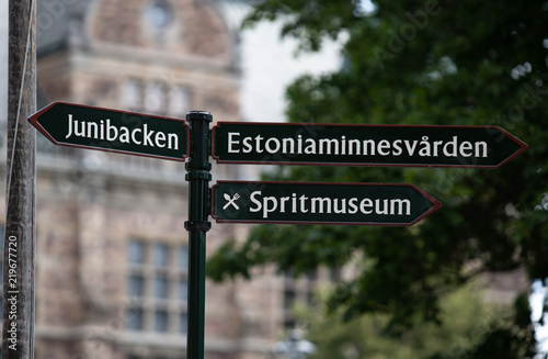 street sign Europe